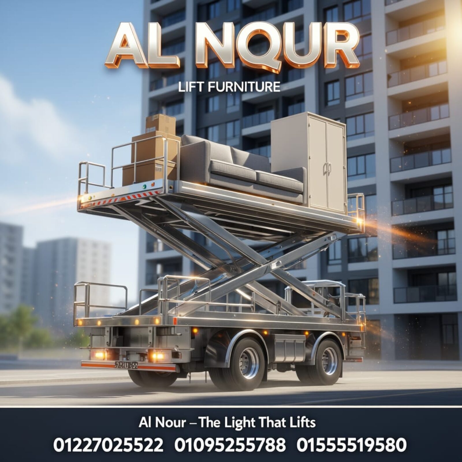 moving furniture truck